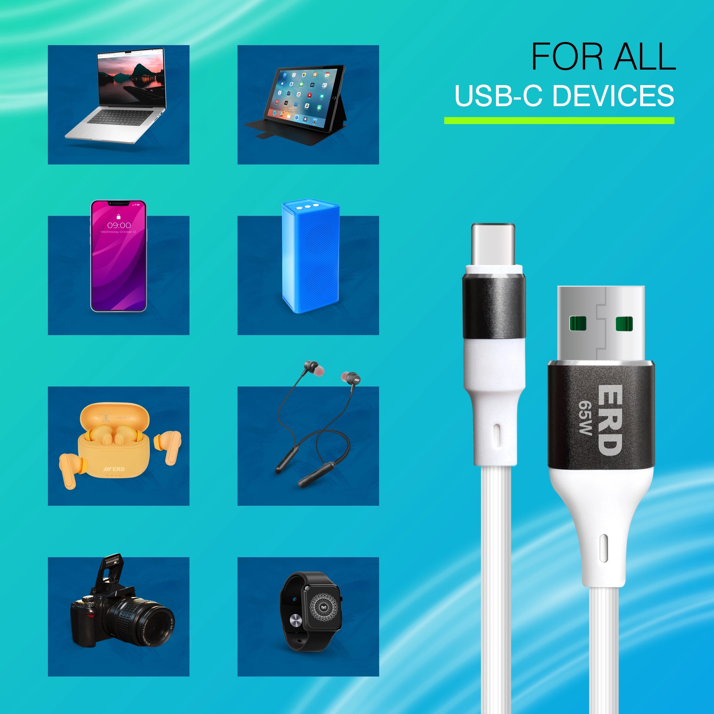 ERD UC-140 USB-C Metal Data Cable